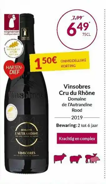 Intermarché Vinsobrescru Du Rhône aanbieding