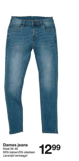 Zeeman Dames Jeans aanbieding