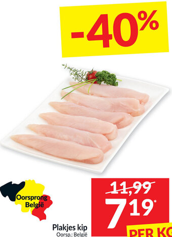 Intermarché Plakjes kip aanbieding
