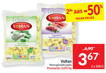 Intermarché Voltan Verse gevulde pasta 2 x 500g aanbieding