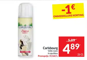Intermarché Carlsbourg Volle room In spuitbus aanbieding