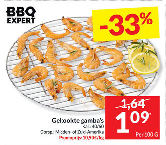 Intermarché Gekookte gamba's, 100 g aanbieding