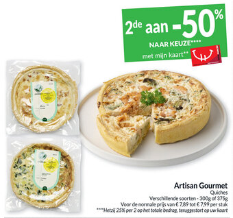 Intermarché Artisan Gourmet Quiches Verschillende soorten - 300g of 375g aanbieding