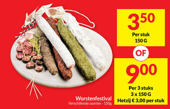 Intermarché Worstenfestival Verschillende soorten - 150g aanbieding