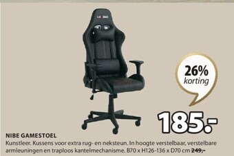 Jysk Nibe gamestoel aanbieding