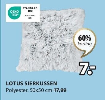 Jysk Lotus sierkussen aanbieding