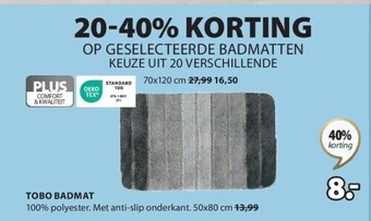 Jysk Tobo badmat aanbieding