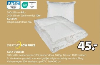 Jysk Alta dekbed aanbieding