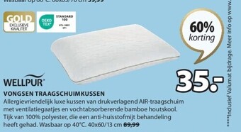 Jysk Vongsen traagschuimkussen aanbieding