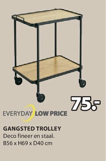 Jysk Gangsted trolley aanbieding
