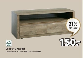 Jysk Vedde tv-meubel aanbieding