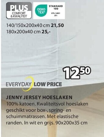 Jysk Jenny jersey hoeslaken aanbieding