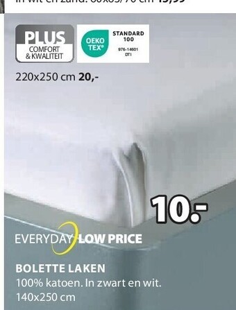 Jysk Bolette laken aanbieding