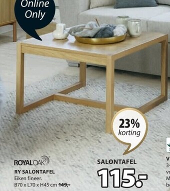 Jysk Ry salontafel aanbieding