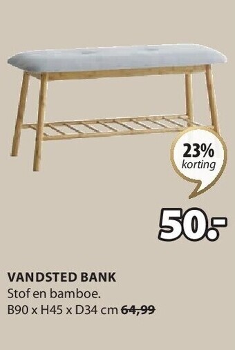 Jysk Vandsted bank aanbieding