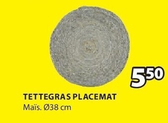 Jysk Tettegras placemat aanbieding