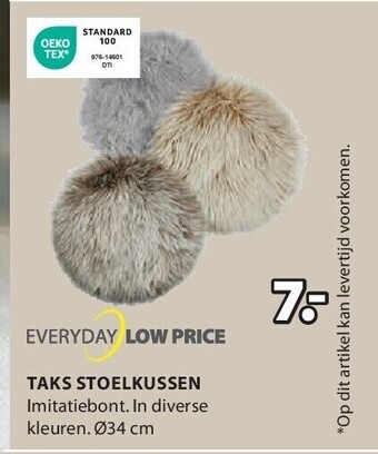 Jysk Taks stoelkussen aanbieding