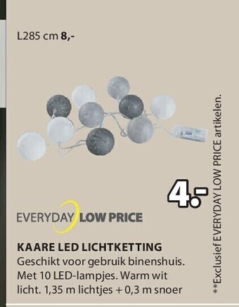 Jysk Kaare led lichtketting aanbieding