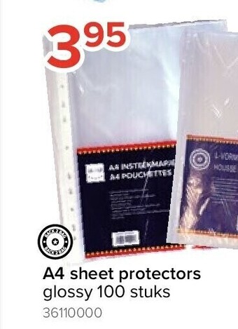 Euroshop A4 sheet protectors aanbieding