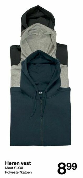 Zeeman Heren vest aanbieding
