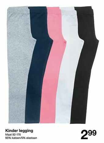 Zeeman Kinder legging aanbieding