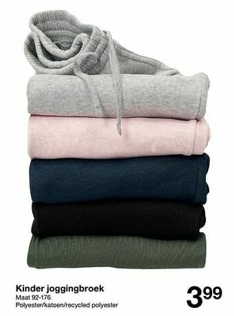 Zeeman Kinder joggingbroek aanbieding