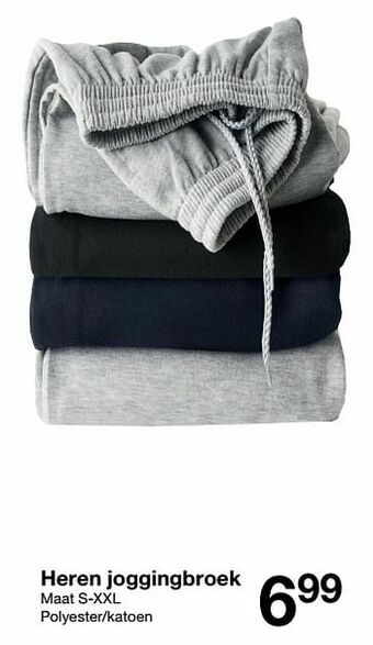 Zeeman Heren joggingbroek aanbieding