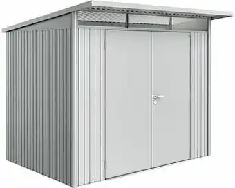 Brico Biohort berging AvantGarde A5 met dubbele deur zilver 220x260cm aanbieding