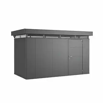 Brico Biohort tuinhuis CasaNova 400x200cm donkergrijs metallic deur rechts aanbieding