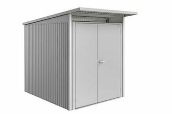 Brico Biohort berging AvantGarde A2 met dubbele deur zilver 180x260cm aanbieding