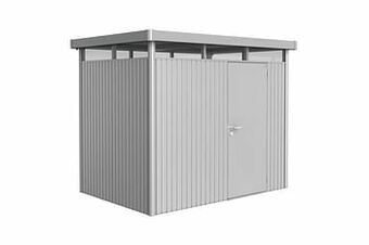 Brico Biohort berging HighLine H2 enkele deur zilver 195x275cm aanbieding