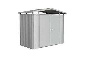 Brico Biohort berging Panorama P1 zilver metallic dubbele deur 273x158cm aanbieding