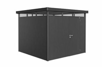 Brico Biohort berging HighLine H4 enkele deur donkergrijs 275x275cm aanbieding