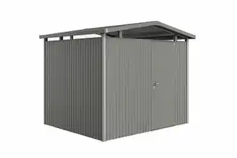 Brico Biohort berging Panorama P3 kwartsgrijs metallic standaard deur 273x238cm aanbieding