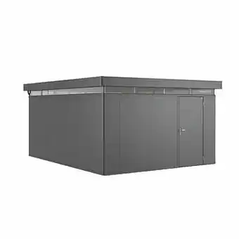 Brico Biohort tuinhuis CasaNova 400x500cm donkergrijs metallic deur rechts aanbieding