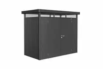 Brico Biohort berging HighLine H1 dubbele deur donkergrijs 155x275cm aanbieding