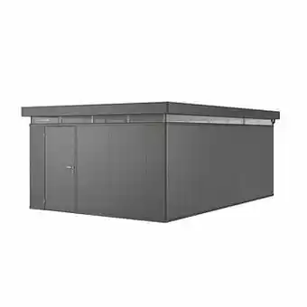 Brico Biohort tuinhuis CasaNova 400x600cm donkergrijs metallic deur links aanbieding