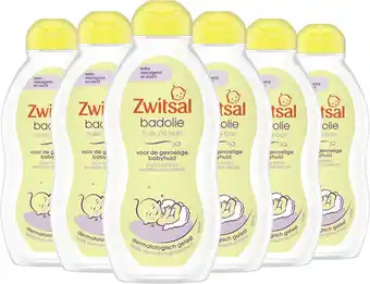 Bol.com Zwitsal baby badolie - 6 x 200 ml - voordeelverpakking aanbieding