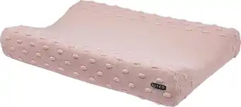 Bol.com Meyco baby knots aankleedkussenhoes - pink - 50x70cm aanbieding