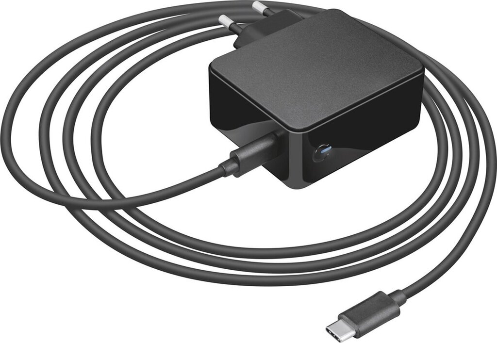 Bol.com Trust maxo - laptoplader - 61 w - geschikt voor macbook - usb-c - zwart aanbieding