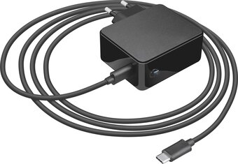 Bol.com Trust maxo - laptoplader - 61 w - geschikt voor macbook - usb-c - zwart aanbieding