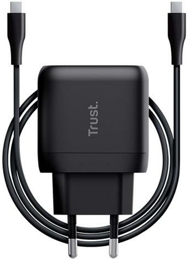 Bol.com Trust maxo - laptoplader - 45 w - usb-c - 2m kabel - zwart aanbieding