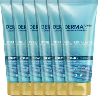 Dermaxpro by head & shoulders - hydrateert conditioner - voor droog haar en droge hoofdhuid - voordeelverpakking 6 x 200 ml