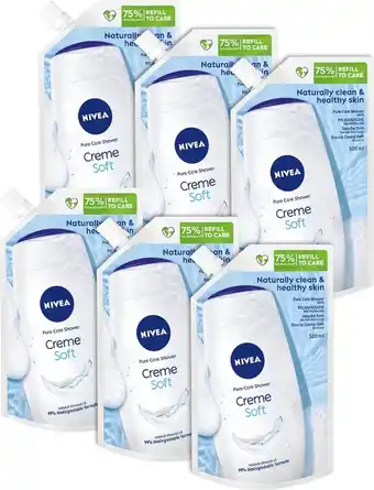 Bol.com Nivea douche crème soft refill - 500 ml aanbieding