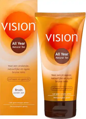 Bol.com Vision all year natural tan - zonnebrand - zelfbruiner - 135 ml aanbieding