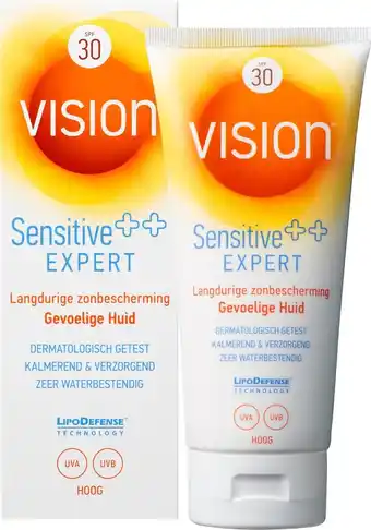 Bol.com Vision sensitive++ expert zonnebrand - spf 30 - 180 ml aanbieding