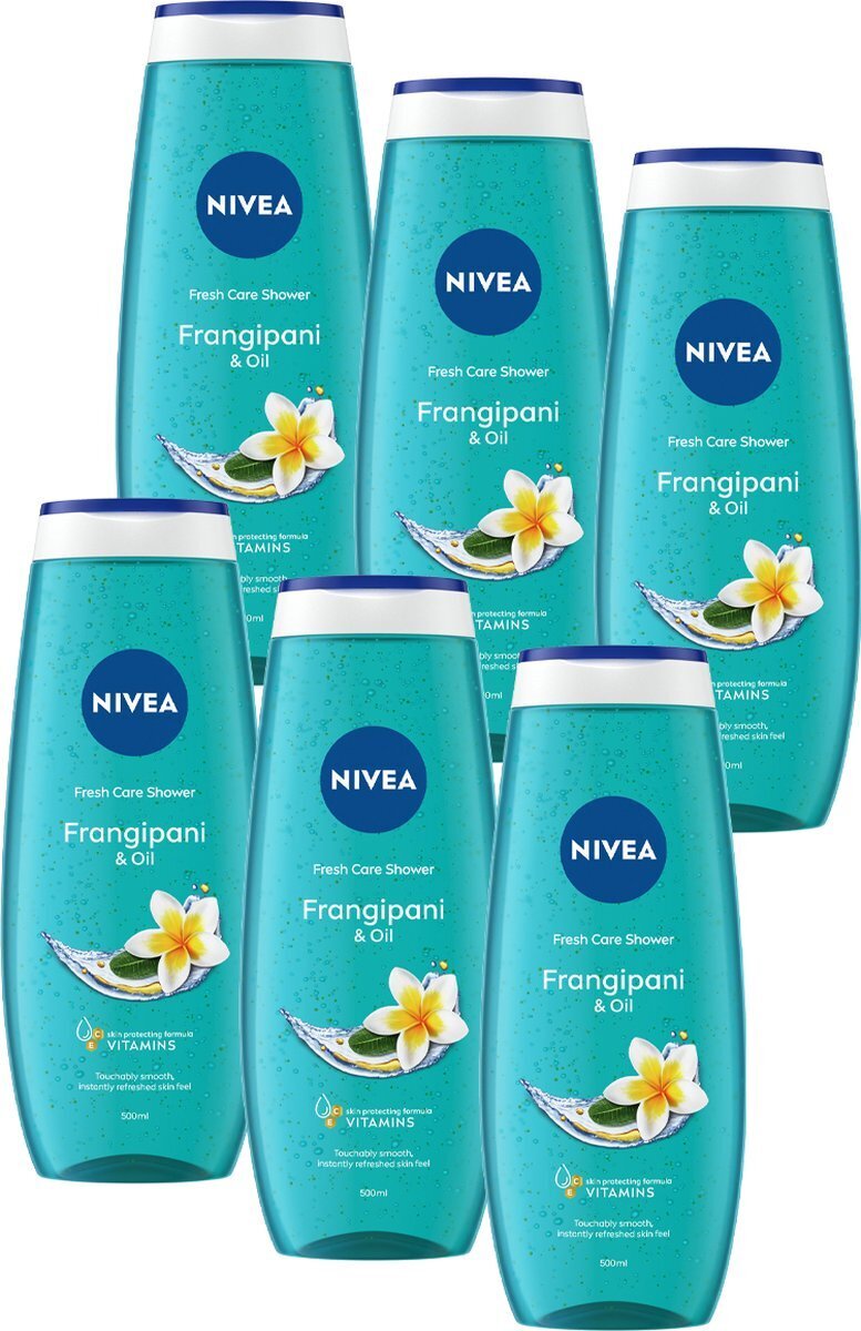 Nivea frangipani & oil shower gel 500ml promotie bij