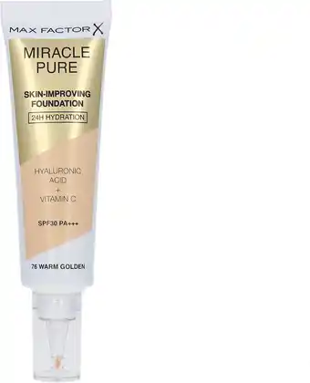 Bol.com Max factor miracle pure skin improving foundation 076 warm golden aanbieding