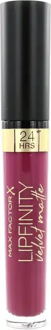 Bol.com Max factor lipfinity velvet matte lippenstift - 005 matte merlot rood aanbieding