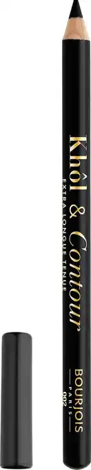 Bol.com Bourjois khol & contour extra long wear oogpotlood - 002 ultra black aanbieding